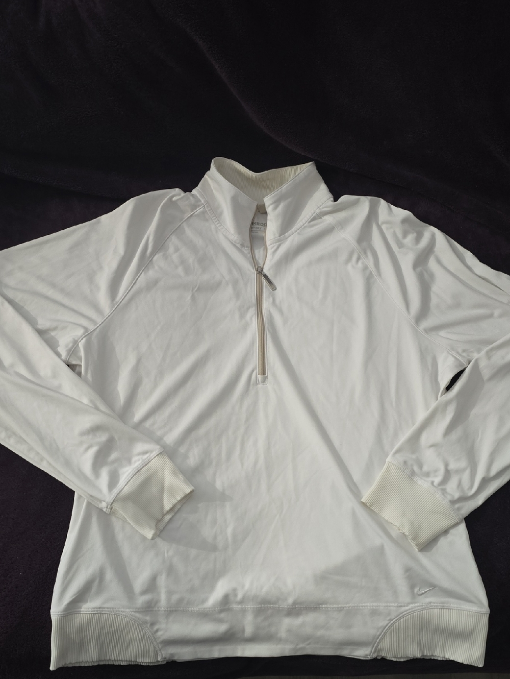 Nike Golf White Quarter-Zip Shirt Jacket